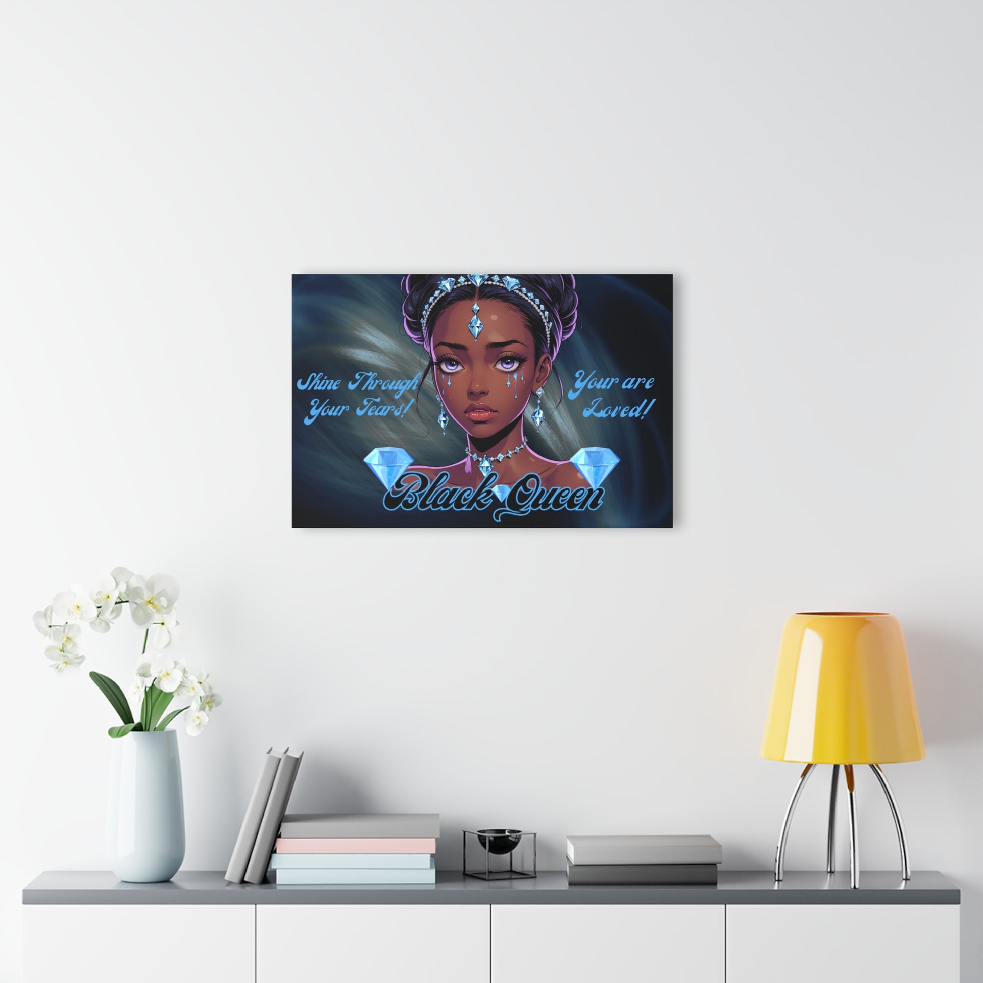 Diamond Queen Acrylic Wall Art, Inspirational Decor, Statement Piece, Modern Home Decor